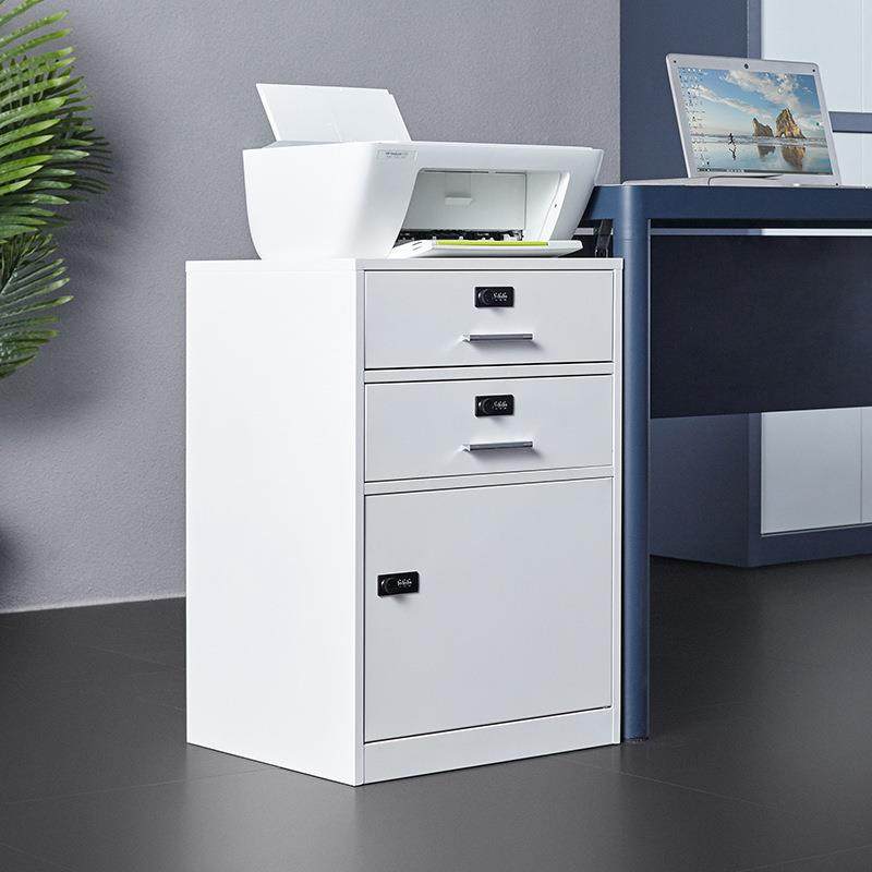 办公矮柜抽屉柜带锁小柜子密码锁文件柜桌下柜储物柜桌边柜侧柜