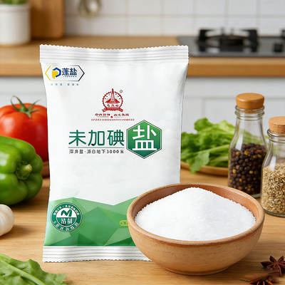 家用食用盐240g*12深井盐未加碘炒菜盐精制无碘食盐四川矿盐细盐