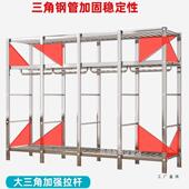 不钢钢架布衣柜租出房985现代加粗加固钢管组可折叠家装 用简锈易