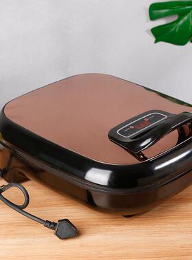 多功能方形电饼铛加深萨锅家用热59248双面加涮烤煎电烤机披饼烙