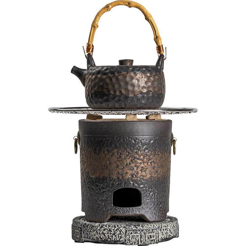 复日式粗陶围炉茶古器木碳野外炭火炉黑炉茶煮茶器烧水GDW炉办煮,餐饮具,茶宠摆件,淘宝优惠券,粉丝福利购,淘宝优惠卷