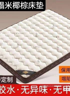 天然棕床垫家用卧室脊棕椰榈乳胶层童儿棕垫1护.8×2BEG榻榻