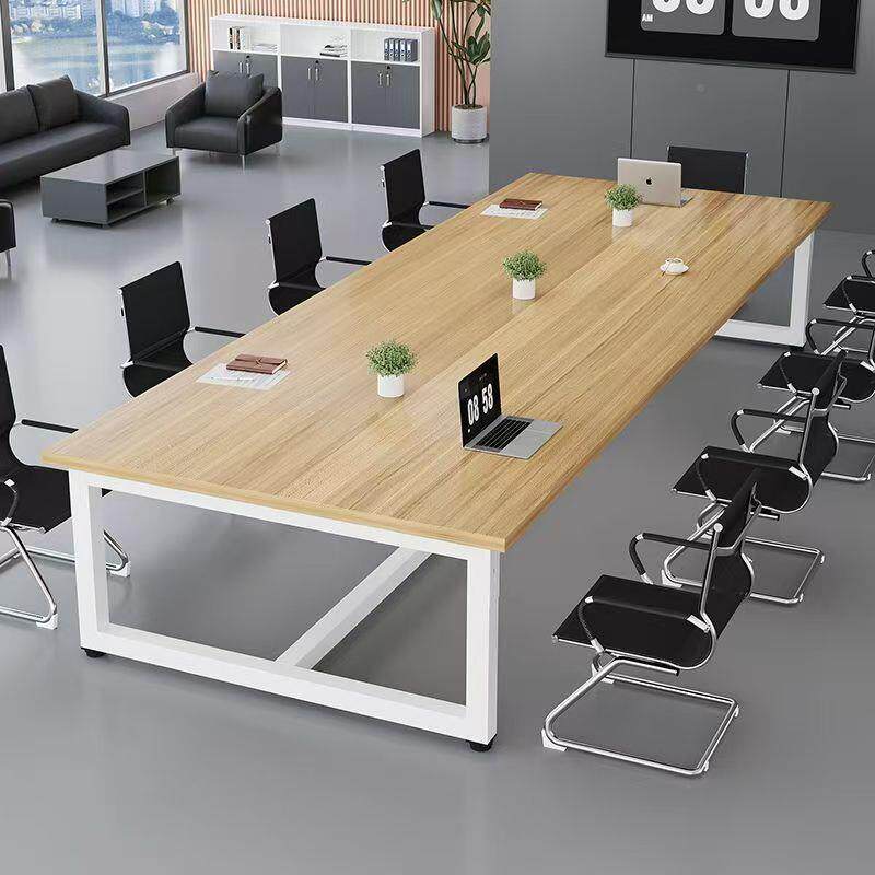 C型会议桌现代桌简约长无品牌/方形洽谈中间可放绿的植办公长条会