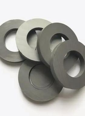 大号环磁铁DIF吸石孔强磁黑色带孔铁直磁铁牙科固定器铁氧圆体磁