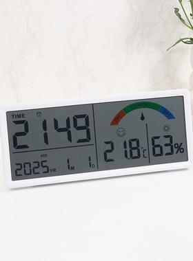 创意大多屏度LCD钟客厅温湿钟功能数字钟表简时约电子9554钟9554
