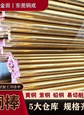 棒铜铅黄/铜铜红铜铜板易切削HMSh62h65紫h59T2圆棒实心规格