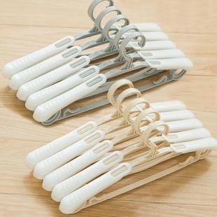 宽肩伸缩衣架家用无痕挂收塑衣服子AST撑防滑料多功能衣柜纳大晾