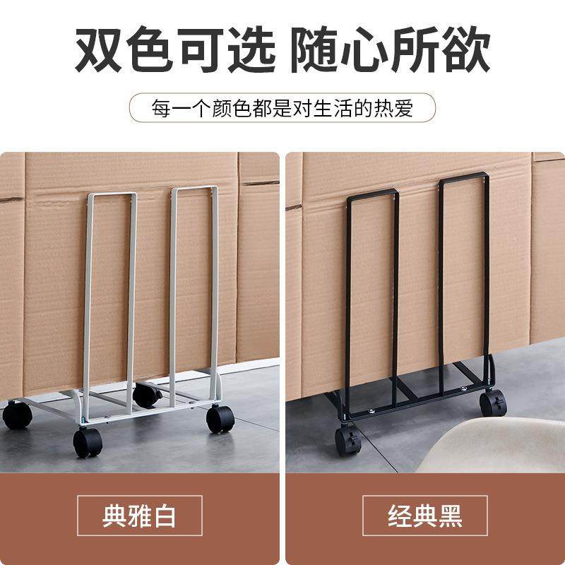日式带收轮可移动纸箱纳架纳铁皮艺杂物收推XZ-20013车家用仓库纸