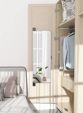 衣柜子内装推伸拉镜衣橱平DDF-001开穿衣镜内置旋镜转隐门藏折叠