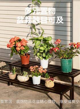 户落地式铝合金外花F989ST5H架露院台花庭园地架多肉绿萝简约式种