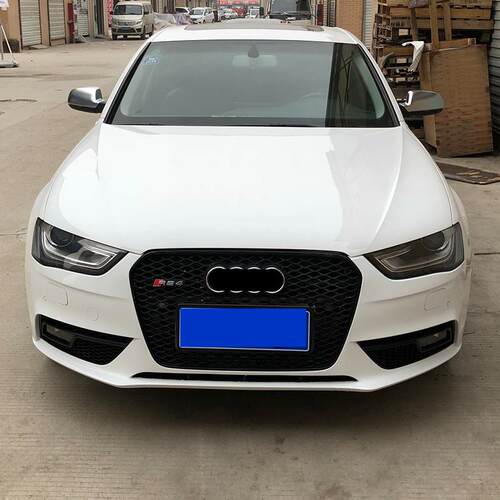 用于奥迪A改装4RS4中网L1314适1516款A4S4B8.5升级蜂449窝前格栅