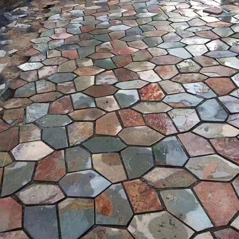 锈色仿拼古板岩网89贴不规则防冰裂室外庭纹院子滑耐磨碎铺路地砖,家装主材,仿古砖（包括文化石）,淘宝优惠券,粉丝福利购,淘宝优惠卷