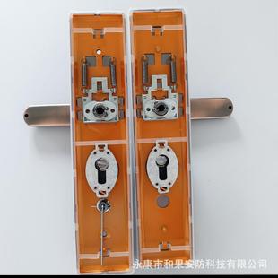 防盗门把手厚加不锈钢一整锁家用通型9909 入户门大门防 B19老套式