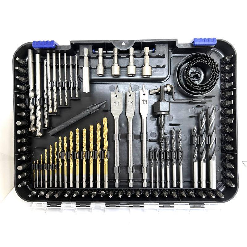 厂家工供应100PC钻头工具组套麻花钻CTY塑建钻盒钻头套装