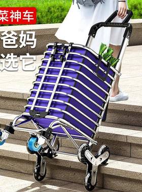 便车式购物车小小推车网携红拉货轻便拖爬楼家用TQV拉杆老人买菜