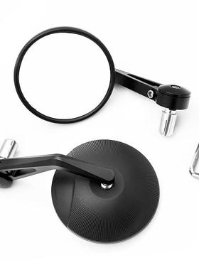 通古适用于街车踏板车巡69145航复摩车改装手把托后视镜用倒车镜