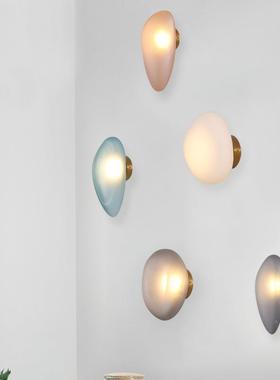 新北款欧壁彩色磨砂玻璃意客厅背景创墙走廊楼梯儿童5114A房间灯