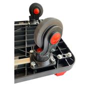 光宸车塑料小推车折叠拉货平手板338推车推货车拖静音仓库现搬运