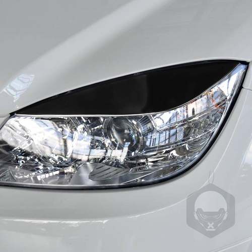 适用奔C级W204大灯灯眉前脸装饰驰贴钢黑汽车于外饰改琴95436装配