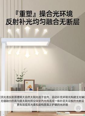 护眼影落式地灯习阅读专用立全光谱照明儿童74003书房书无桌钢学