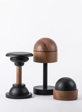 创Dachin木r质双肌理复古色D-S23BJ3帽撑意家居