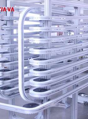 道仁厂家流水线bfs故障缓存瓶子缓存塔环形齿形链柔性螺旋输送机