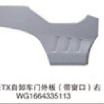 适用重汽配豪沃TX卸车门件外板带窗口1自66433右51豪沃TX高13