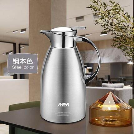 AEA保温壶304不锈钢家用暖水壶保温瓶大容量热水瓶壶 2L