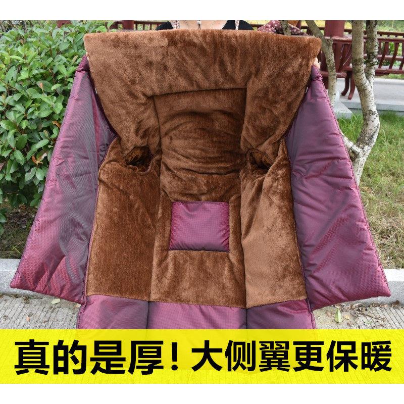 冬季三轮电动车女式摩托车挡风被超加大加厚加绒双面防水护腰风挡