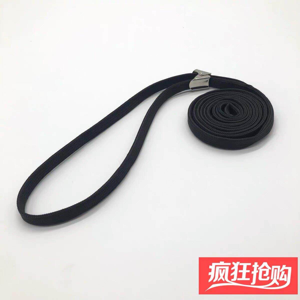 黑色尼龙新款牵引绳夹扣控制P链训犬狗炼边境牧羊犬柯基大中小型