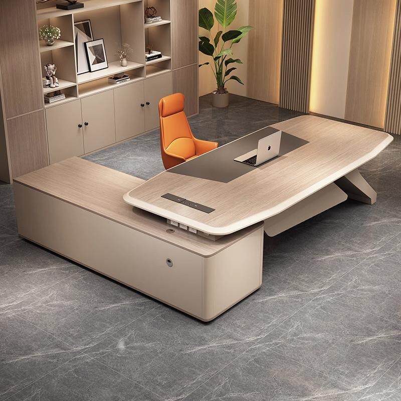 轻奢老板办公桌椅组合简约现代经理总裁桌单人领导大班台办公家具