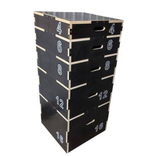 木质跳箱训练健身房儿童爆发力弹跳力五合一组合台阶箱体适能跳箱