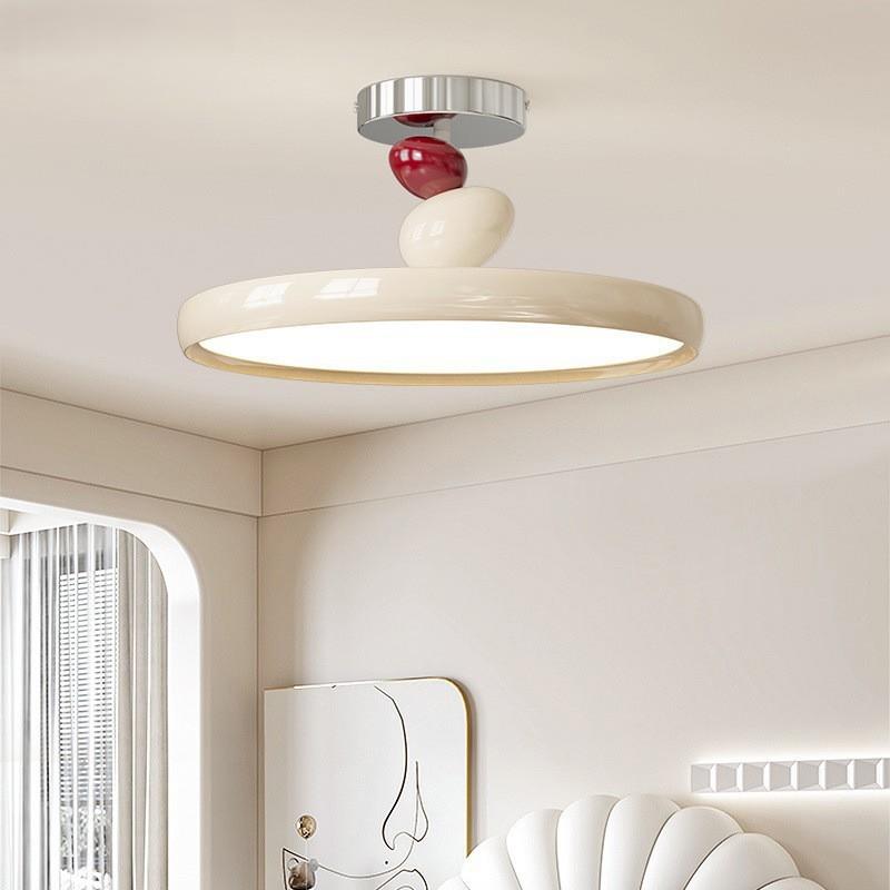 卧室吸顶灯现代简约2025年新款全光谱护眼家用圆盘Led书房间灯具