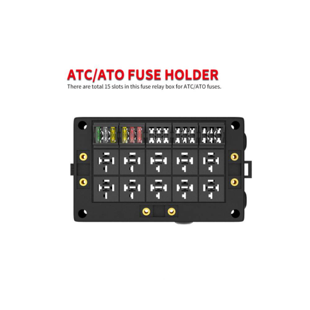 多路汽车继电986器险丝片盒组盒总成套座1配2V24V控制15保路