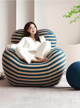 妈妈的沙怀抱发椅轻奢绣球单QJL休晓闲毛彤心居展翔同款沙发人懒