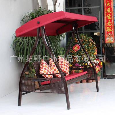 户外秋椅椅双人三人庭院摇露台千花园摇荡秋千网红休闲椅椅97988