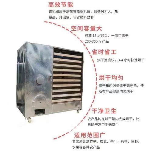 家用干笋罗汉果红薯辣椒菌煤柴IGJ火烘机食品鱼干材烧菇柴火烤干