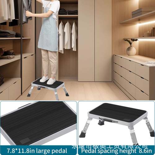 加厚步车梯折梯防滑厨房家用微叠型踏步1步洗钓鱼钢梯迷R1你登一