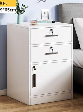 床头柜简约现小代户型用卧室床柜边带小子简易收纳床头YEV置家物