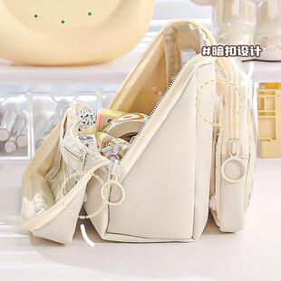 可拆卸笔袋高颜值2ins风小2众不撞833款05新袋款铅笔大容量透明文