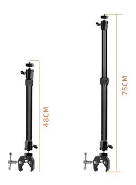 铝合脚金滑轨支撑杆摄影摄机轨撑道单反相机稳75217定三架像支架