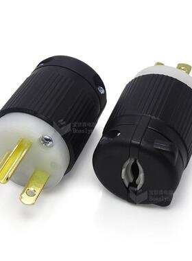 装7J-26美式工业头美规灯13577光设插备组电源插头美国发电机接线