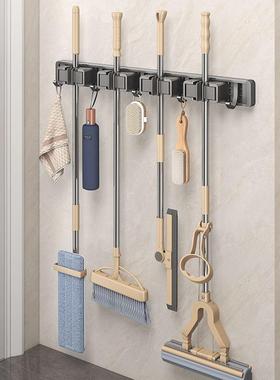 拖把架挂钩卫生间浴室阳台壁扫挂把钩多功DD102265能拖把夹挂定器