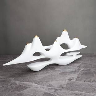 新式 饰品样板间售中部楼酒店客摆厅书柜玄关桌 树脂富贵山软1095装