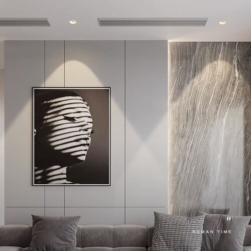 80开孔窄边框全光谱筒射灯COB天花嵌入式简约LED高显小山丘洗墙灯