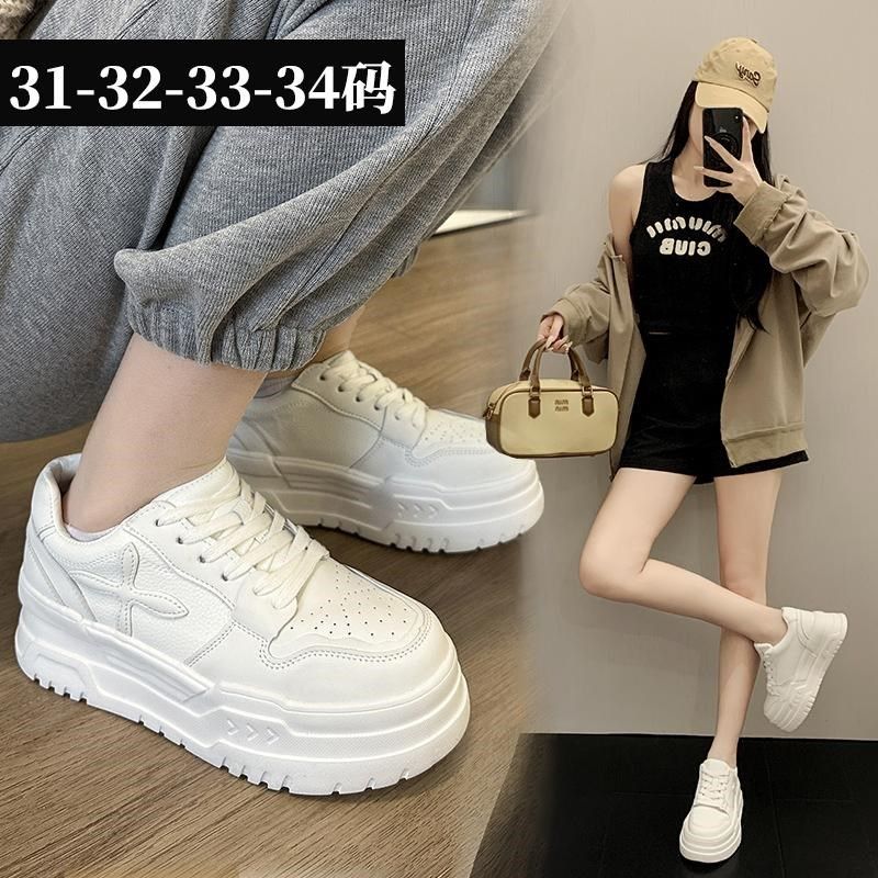 小码女鞋313233运动小白鞋松糕厚底增高2025春秋新款百搭休闲板鞋,女鞋,休闲板鞋,淘宝优惠券,粉丝福利购,淘宝优惠卷