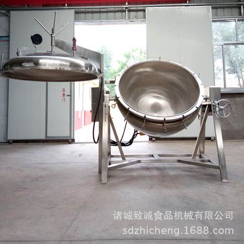 温栗子蒸煮锅大型红豆蒸煮锅可倾出料五谷杂粮蒸煮锅