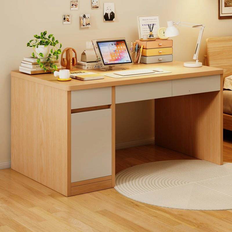 电脑桌台式书桌学生家用写字桌卧室现代简约办公桌子带抽屉工作台