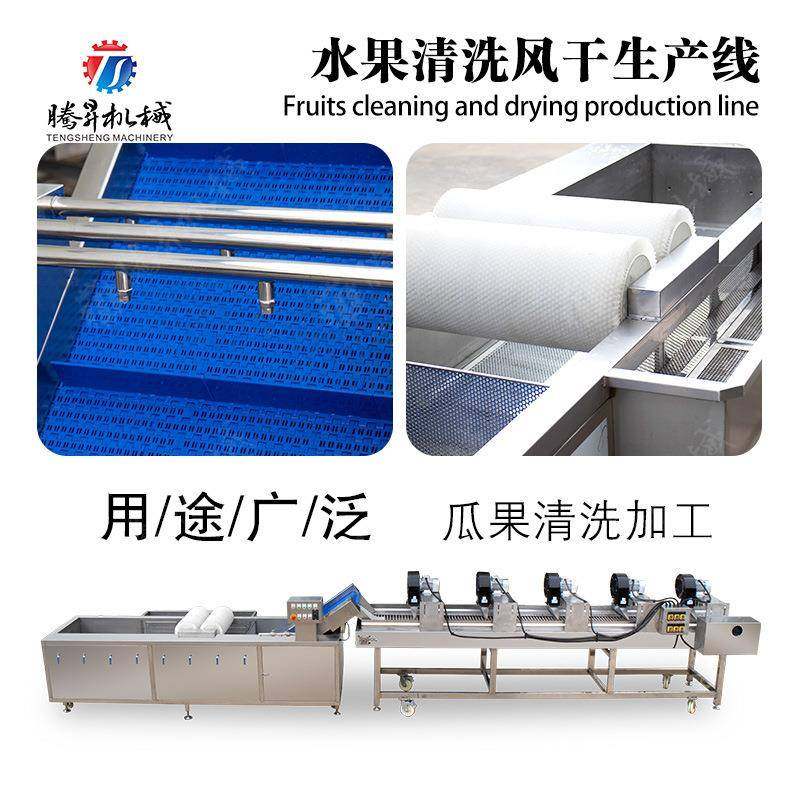 果蔬气泡消毒清洗去农残风干生产线 全自动果蔬加工设备 腾昇机械,3C数码配件,其它配件,淘宝优惠券,粉丝福利购,淘宝优惠卷