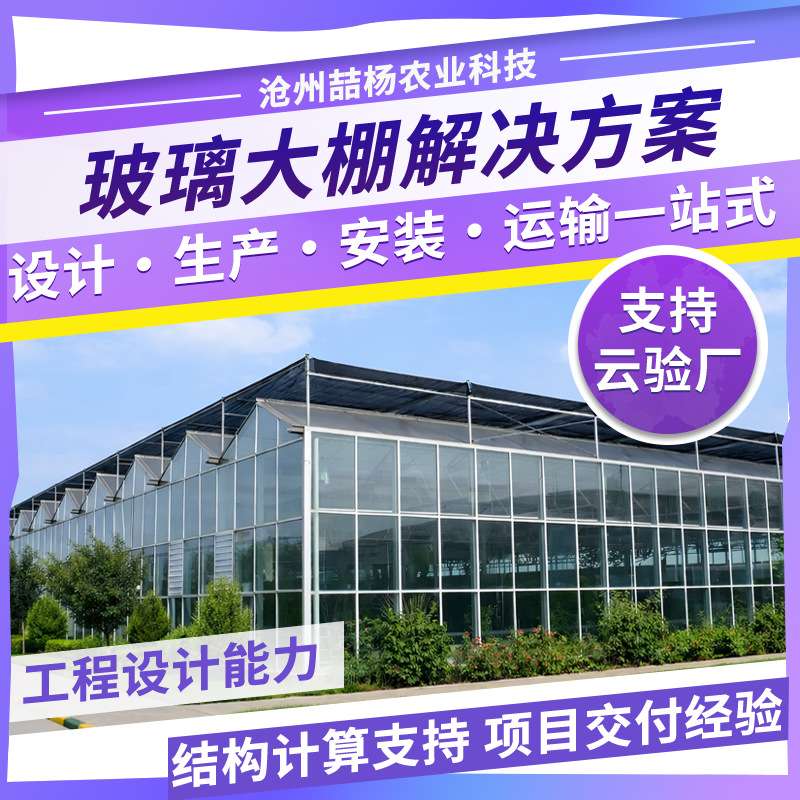 连栋玻璃大棚阳光板温室果蔬农业植物玻璃温室连栋玻璃温室大棚